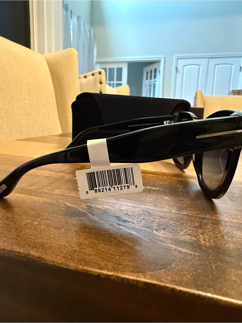 Tom Ford Beatrix-02 TF613 Polarized Square Sunglasses Black - Picture 6 of 9